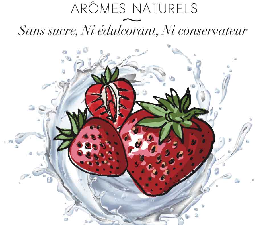 eaux aromatisées fraise